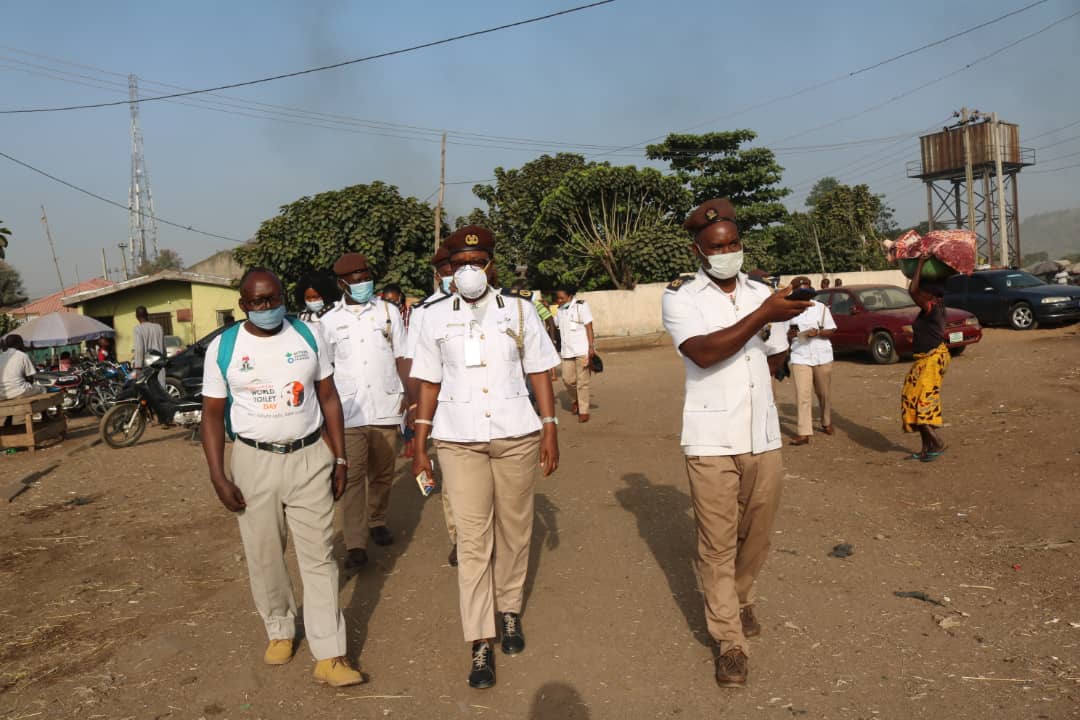 EHS_Division's tweet photo. Sanitary inspection of Karu abattoir by Fedreal Ministry of Environment, EHORECON and AEPB as part of the pre-commemoration activities for the 2020 World Toilet Day held on the 9th of November, 2020. https://t.co/ZMcVVAdwcw