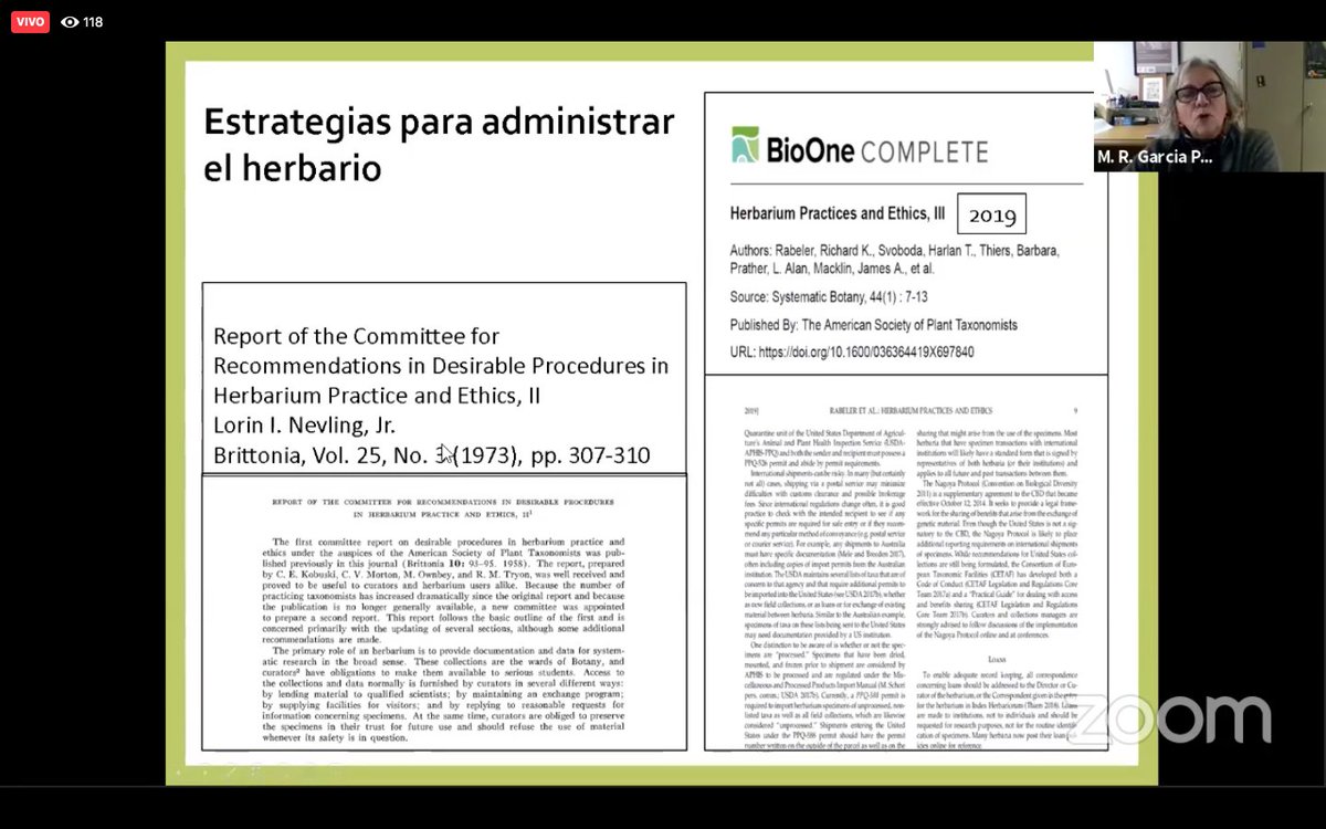 ib_unam's tweet photo. Ya inició la plática "El Herbario Nacional de México MEXU: una colección científica en el siglo XXI"!, con la M. en C. Maru García Peña, Académica del Herbario Nacional (MEXU) del IBUNAM. Síguela en: https://t.co/EDzvHuHfB6 https://t.co/89JDwUmTsS
