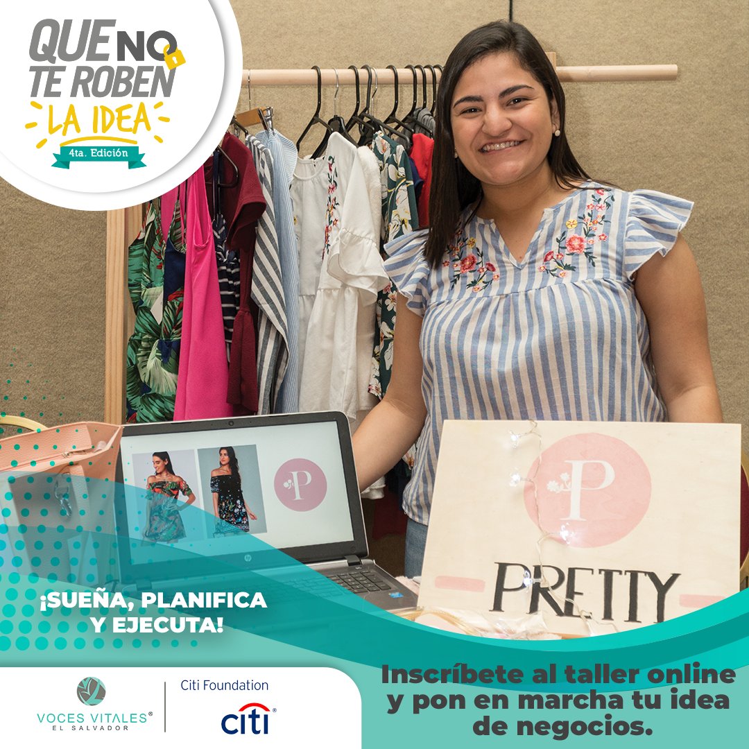 VocesVitalesSV's tweet photo. Si eres una emprendedora entre 18 y 25 años o tienes idea de negocio, te invitamos a inscribirte al taller gratuito #QueNoTeRobenLaIdea, dura 10 días e invertirás 1 hora diaria. Obtendrás los pasos necesarios para  poner en marcha tu idea.
Inscríbete en: https://t.co/G99F05Zdb3 https://t.co/1C9bCkG2QI