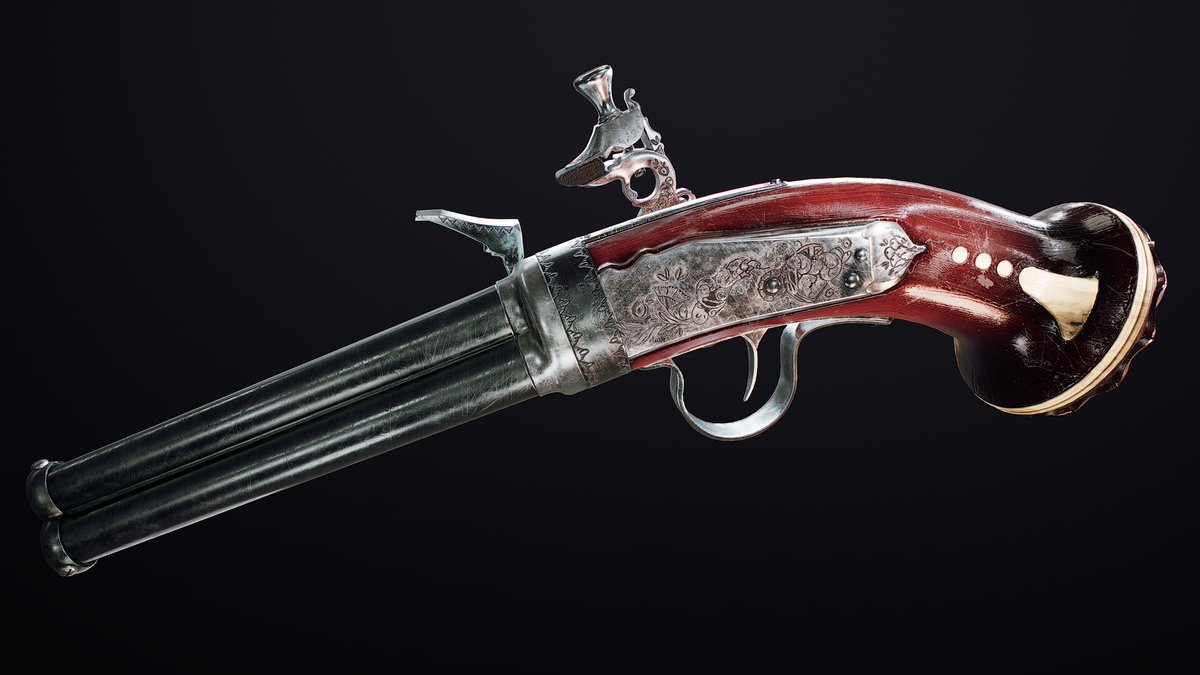 80Level's tweet photo. Tahnee Peterson Stuart talked about the Antique Flintlock model, explained her modeling workflow in #ZBrush, and discussed the texturing process in #SubstancePainter:

https://t.co/ufvT2SR1nn

#3dsmax #substancepainter #madewithsubstance #3dmodeling #texturing #3dart #gamedev https://t.co/edV6Lj1HsI