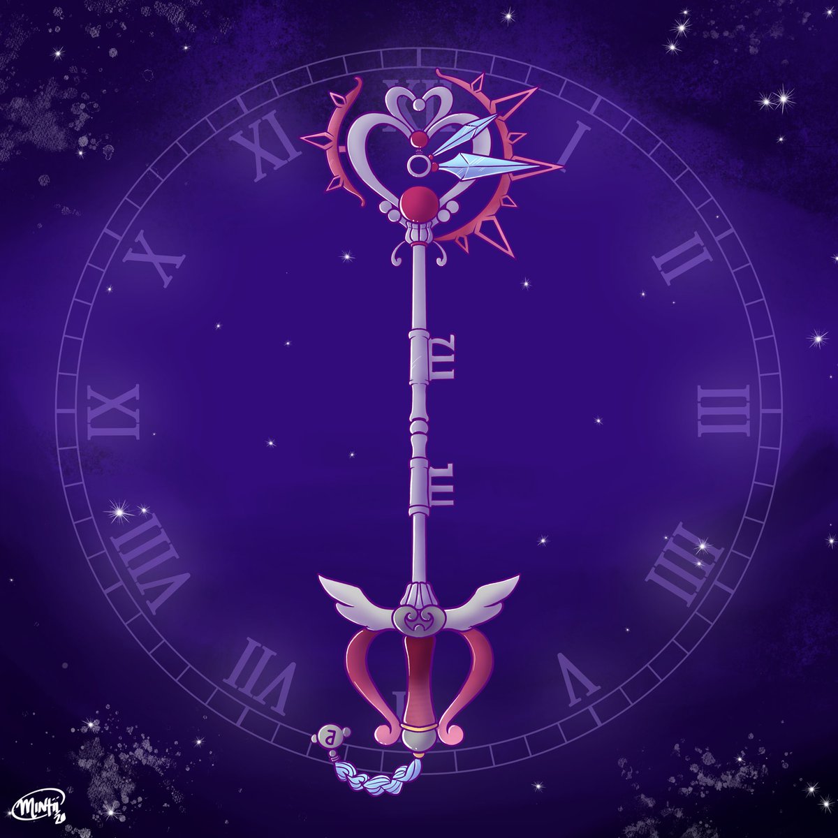 MintiiStars's tweet photo. Got finished with this Lovely commission for a friend who wanted a key blade based on Sailor Pluto. It was a lot of fun designing this. π
#digitalart #kingdomhearts #sailormoon #keyblade #garnetrod https://t.co/EYAqbxJ0GL