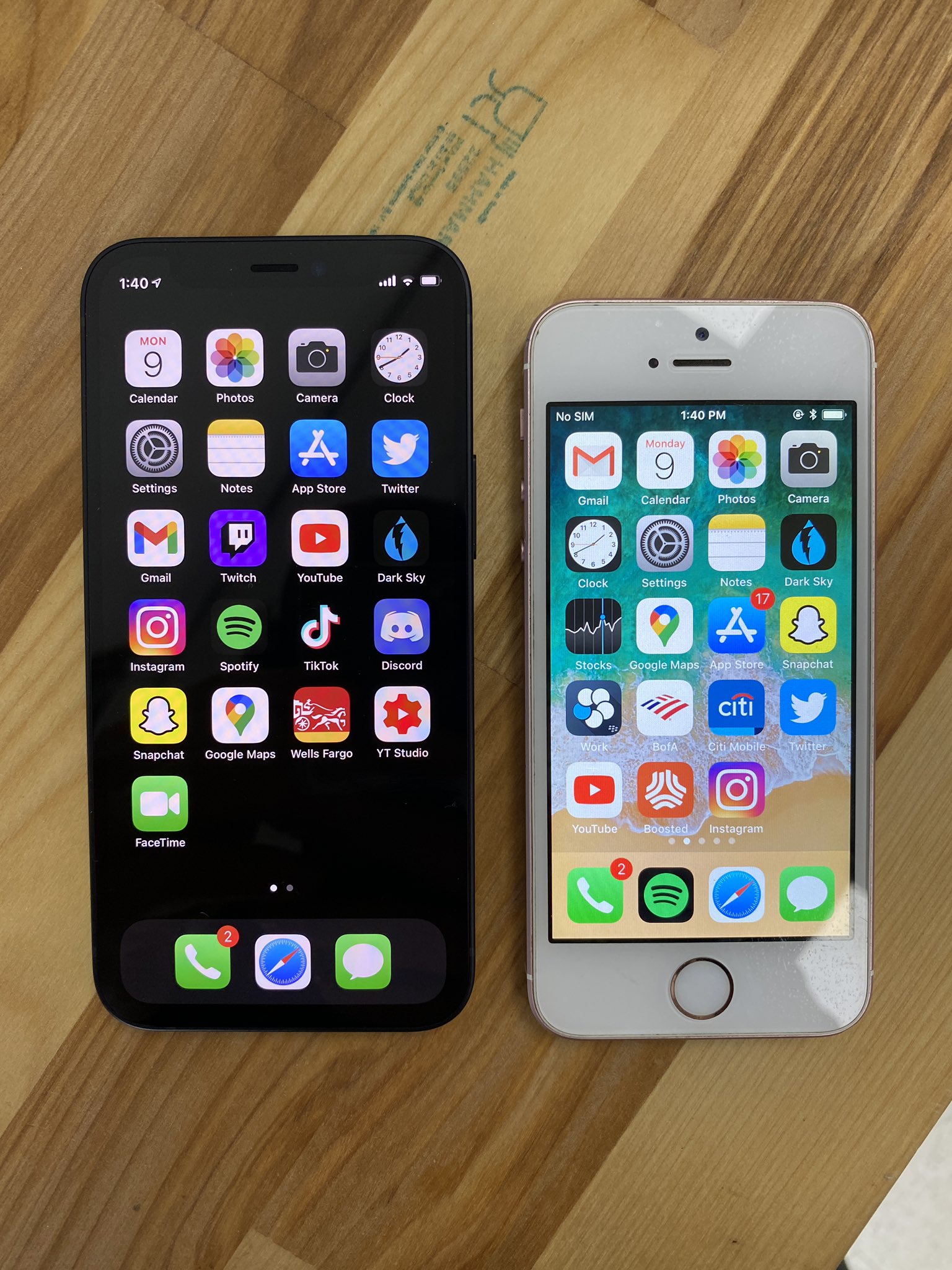 Iphone 12 Mini vs 5s