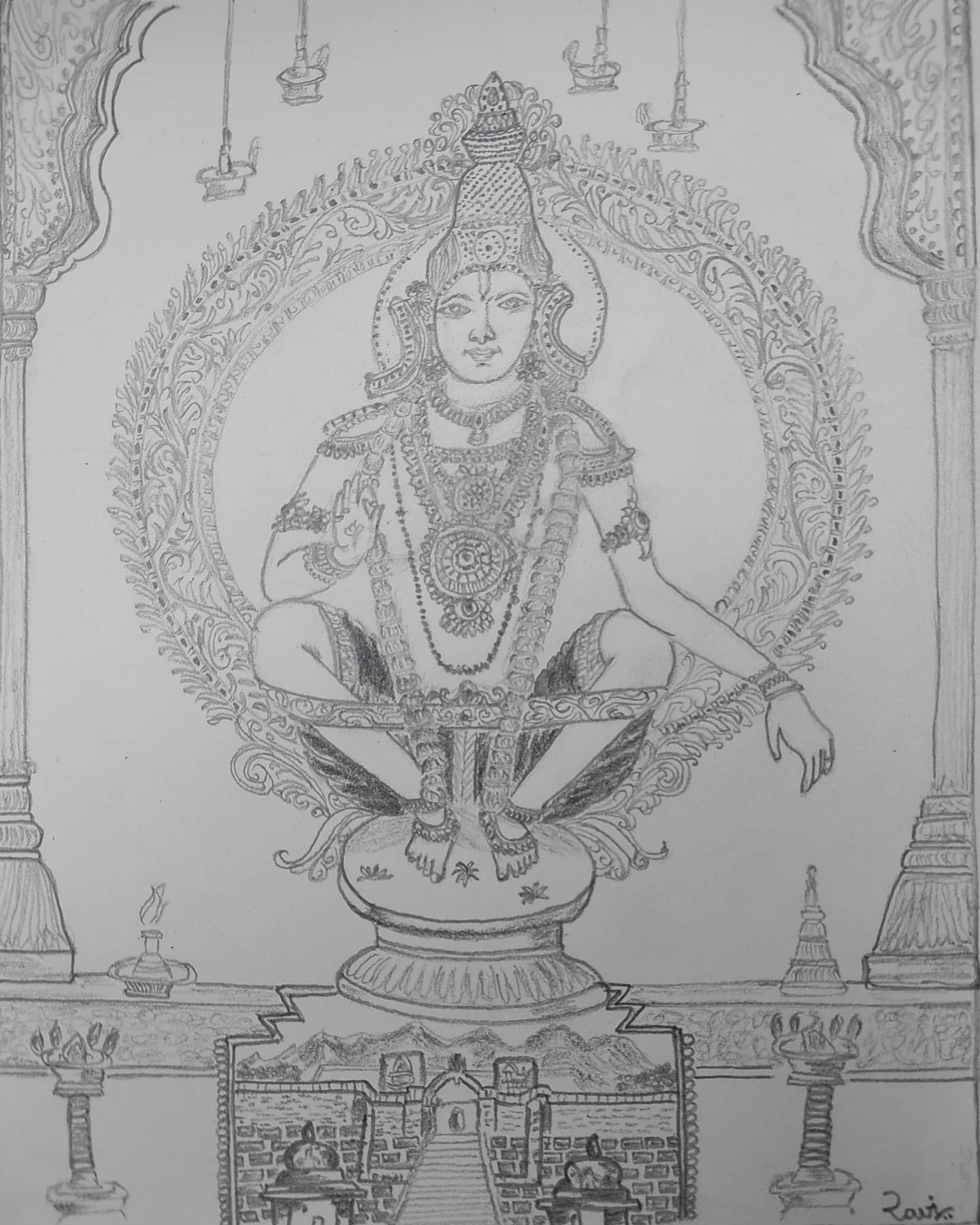 Hanuman Rama Drawing, Hanuman, pencil, hand png | PNGEgg