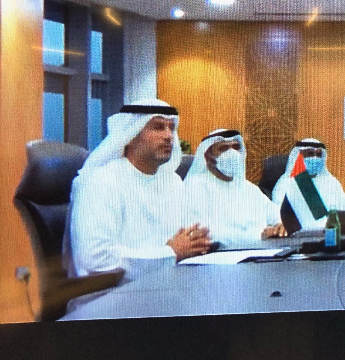 IntlAffairsDOE's tweet photo. Today @ENERGY @DepSecMenezes virtually joined H.E. @Eng_Malhammadi CEO of @ENEC_UAE to promote cooperation on #nuclear energy &amp; cybersecurity.
This cooperation further illustrates our common vision for a secure, stable &amp; prosperous future for the Middle East. https://t.co/NJBmL7PUDA