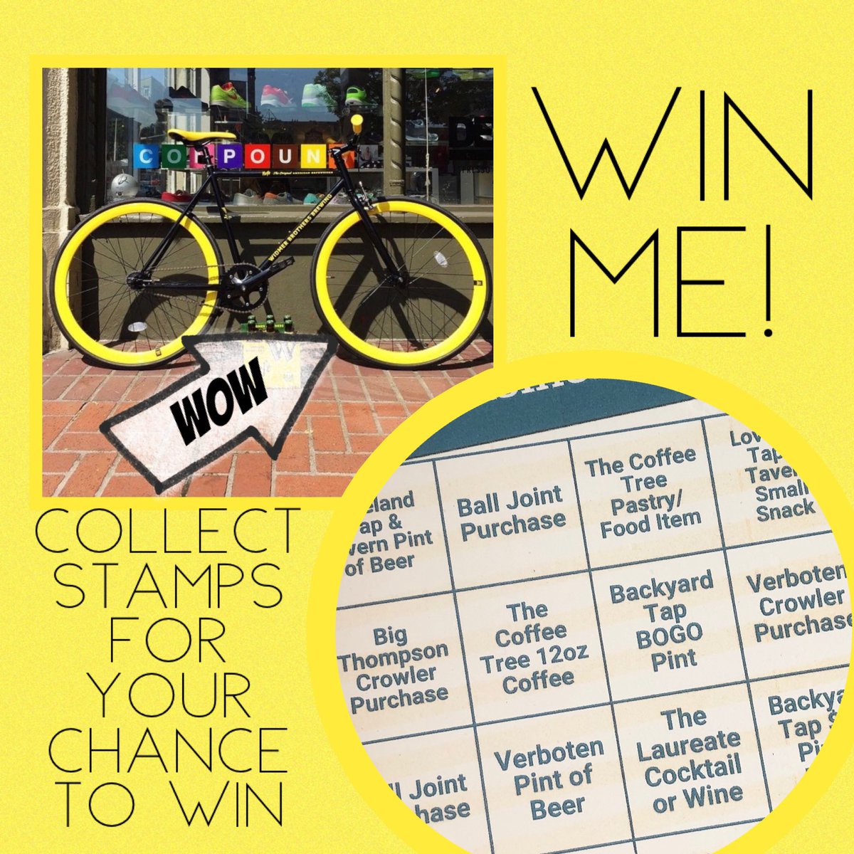 LovelandTap's tweet image. Did you eat &amp;amp; drink your way around #Loveland? 🍺☕️🍴
Did you get your Stamps? 👍
Don’t forget to turn your card in- Our #SmallBizBingo drawing is November 19th! No need to be present to win all the great prizes available; including this special edition RetroSpec Bike!
