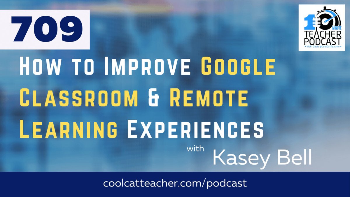 coolcatteacher's tweet photo. How to Improve Google Classroom & Remote Learning Experiences with Kasey Bell https://t.co/XuPVtmFSBo with @shakeuplearning #gsuite https://t.co/300gPuqinM