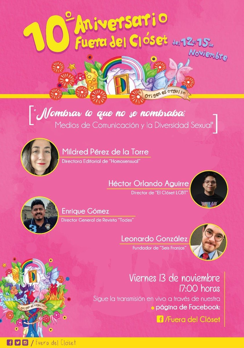 FueraCloset_AC's tweet photo. Hablaremos acerca del activismo #LGBT al interior de la República Mexicana y AL; la prohibición de las "terapias de conversión"; la música, la política y los medios de comunicación y su relación con la diversidad sexual; así como los mitos respecto a la bisexualidad (2). https://t.co/W1mmrpVdJJ