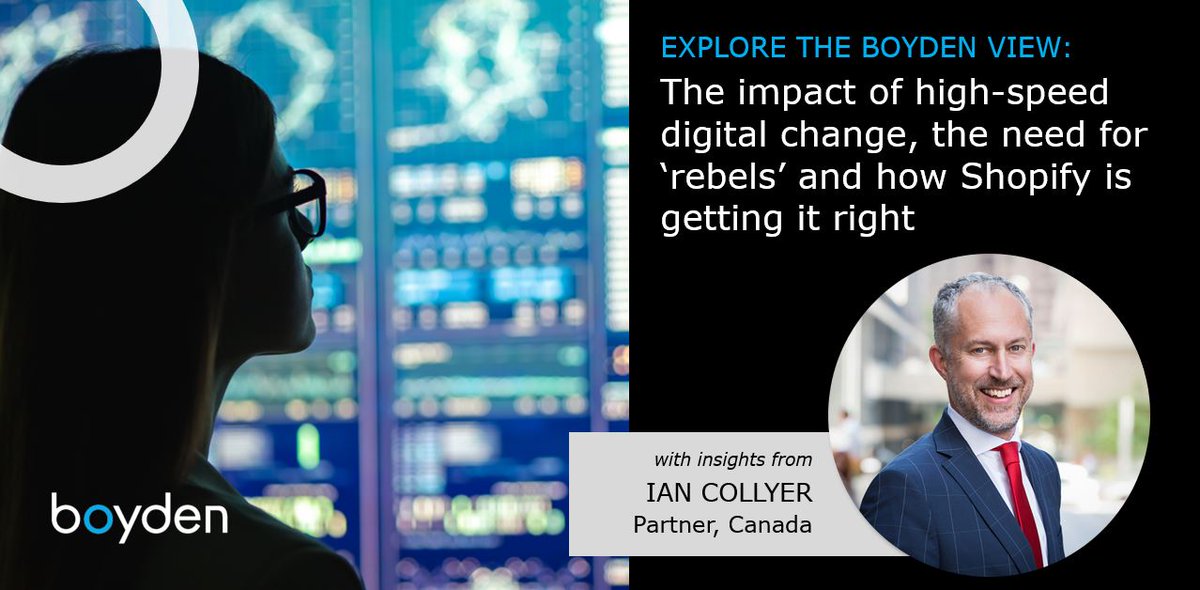 BoydenCanada's tweet photo. As traditional industries evolve into digitally-enabled industries, what is the experience of leaders in Canada? #BoydenCanada tech expert @icollyer22 explores this & more in #BoydenView, a companion piece to Boyden #LeadershipSeries w/ Tata's Soumen Roy >>https://t.co/ti5d5S2BsB https://t.co/YowTBmuEs4