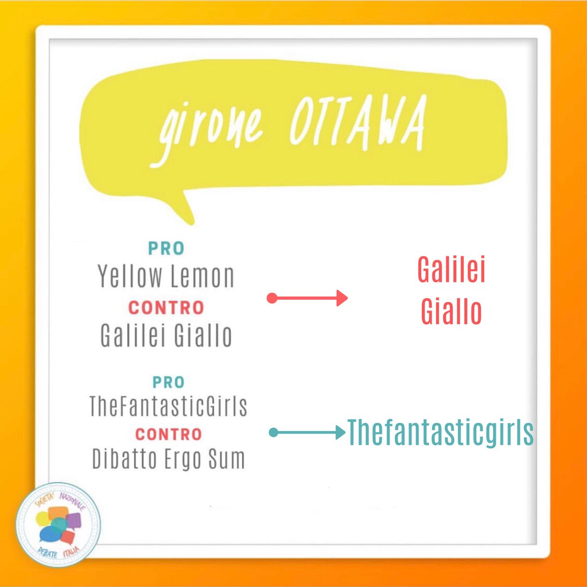 📌 Girone Ottawa: #vincono "Galilei Giallo" e "TheFantasticGirls"