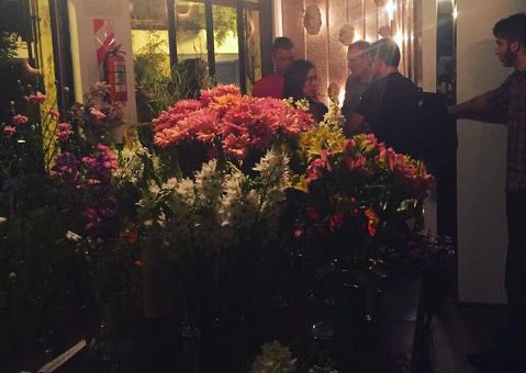 CptKiddBooks's tweet photo. #thisday in music: having dinner with #stonegossard in Buenos Aires in the ✨ basement restaurant of this lovely flower shop back in 2015. #pearljam #henriktuxen https://t.co/vQBk8Kgs6p