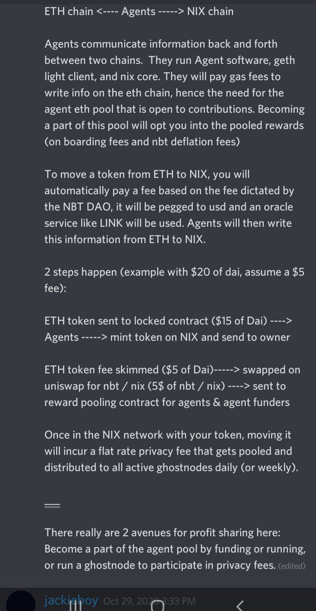 InnerL0gic's tweet photo. $nix hovering around 400 sats. Some will become rich buying at these prices.

- ghostnoses are what will process private transactions and will get a cut of the fees when $eth bridge out.

- GN already get vault fees and a yearly 20%roi

$uni $link $daps $xtz $core $Octo $dia https://t.co/9xTTmu0j2X