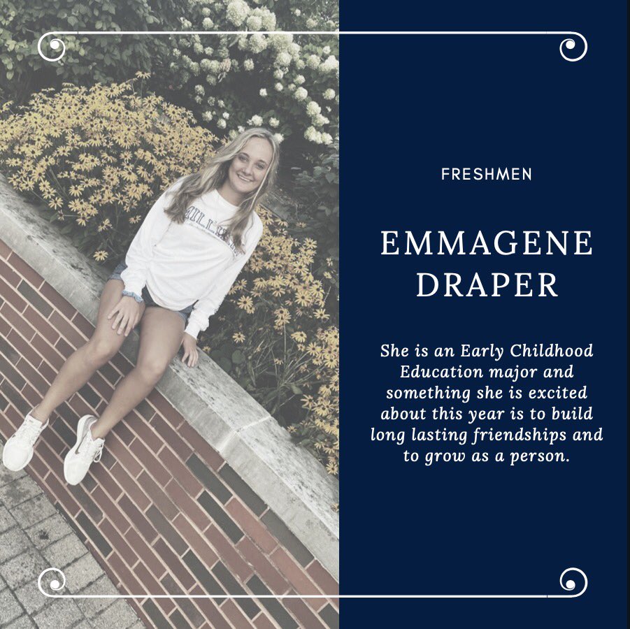 MillikinCheer's tweet photo. MEET THE TEAM Ⓜ️
Meet freshmen Emmagene Draper! She is an Early Childhood Education major and something she is excited about this season is to build long lasting friendships and to grow as a person. Welcome to the family Emmagene!💙 https://t.co/V53L8zi5av