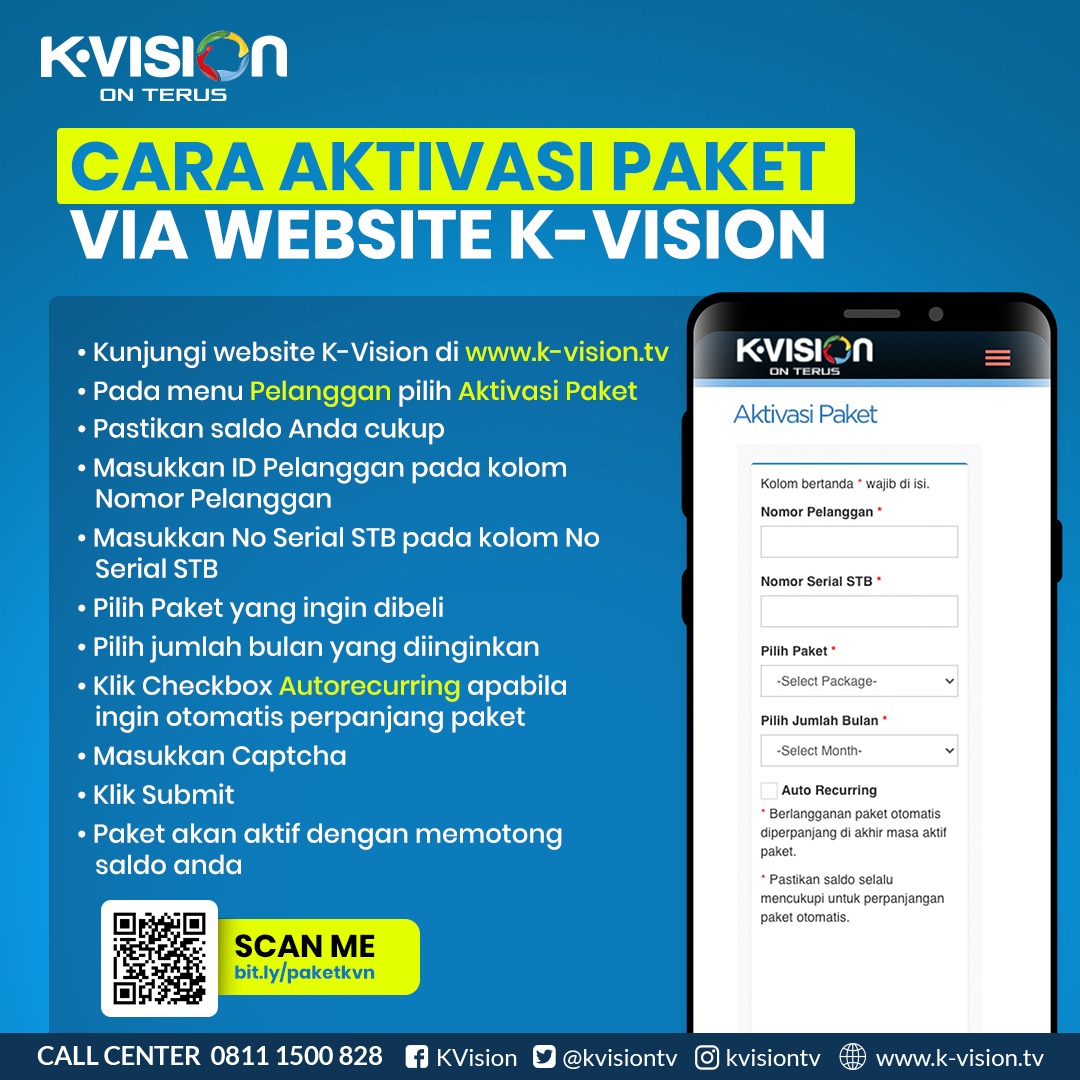 kvisiontv's tweet photo. Aktivasi paket K-Vision bisa lewat website K-Vision, loh! Klik https://t.co/u2IjLX4ilJ atau lewat https://t.co/qX5DDEoj03. Bisa juga scan barcode ini ya! 🤩

Yuk aktifin paketnya mulai harga Rp15ribu aja buat 30 hari! K-Vision On Terus!

#KVision #KVisionOnTerus #TipsKVision https://t.co/Yxe8FElhRp
