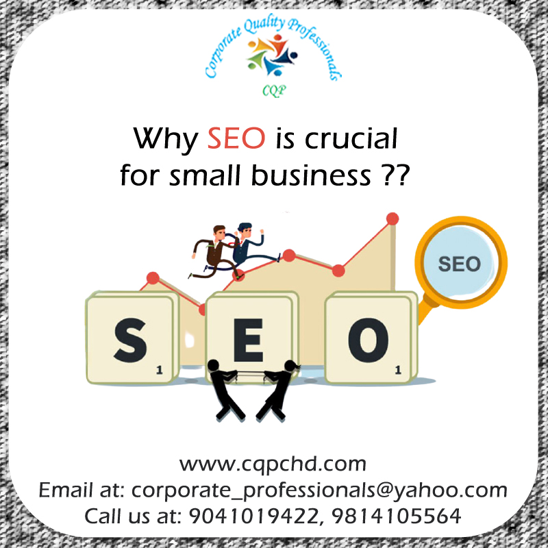 SEO helps small businesses to make quick search engines. SEO likewise helps work with build brand awareness for your business as a search engine. 
For more details visit us at cqpchd.com
Call us at 9814105564, 9041019422
#seo #smm #branding #smo #digitalmarketing
