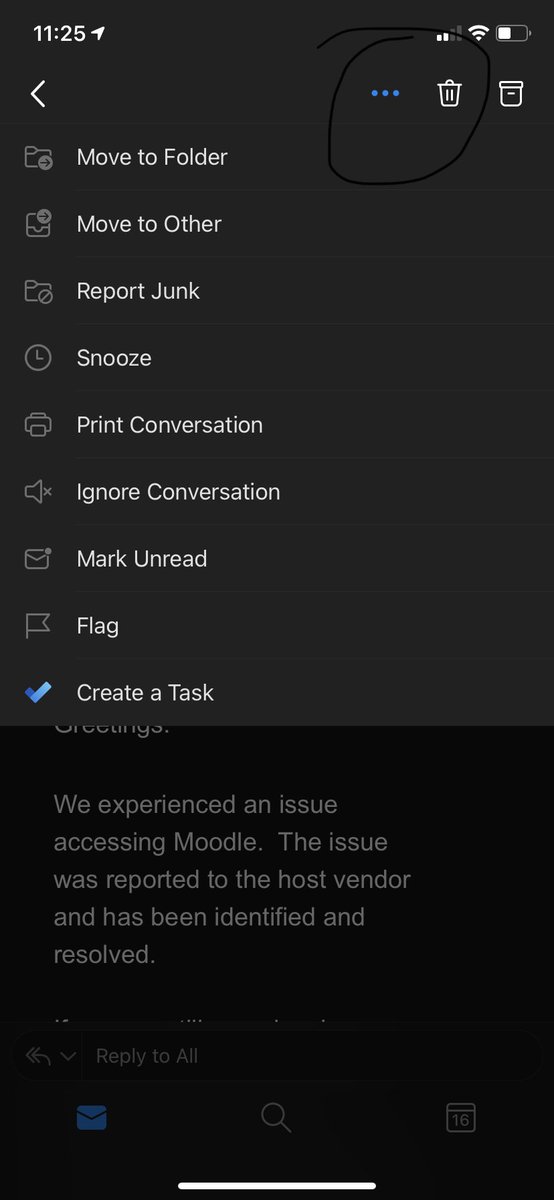 J0rdances's tweet photo. Heads up, you can ignore an email thread on outlook by pressing the three little dots in the corner and choosing ignore conversation 💙 https://t.co/X73Fx1rYWh