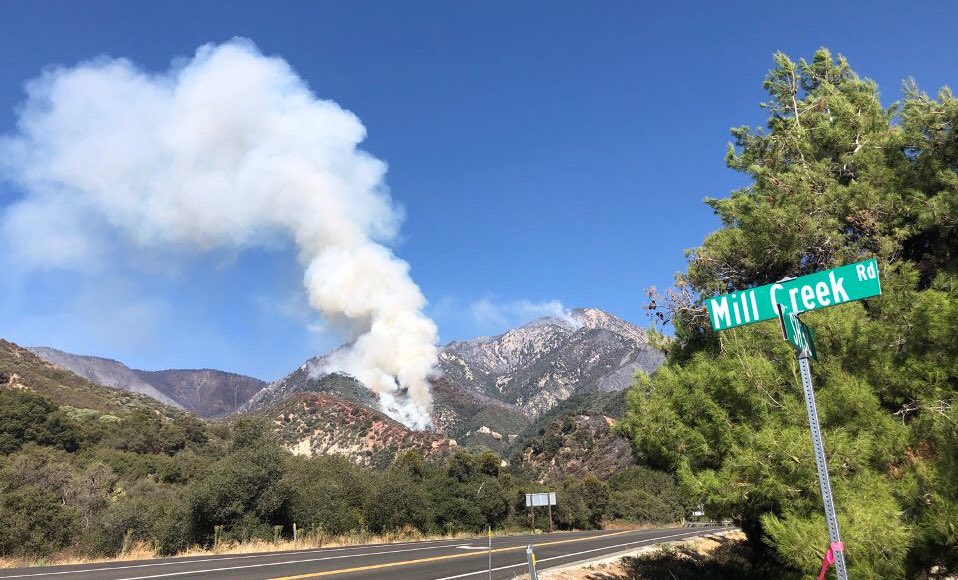 The #AppleFire, #ElDoradoFire &amp; #SnowFire are now 100% contained but remain in uncontrolled status. This means smoldering continues within the fires’ perimeters.

(Photo: El Dorado on Sept. 19)