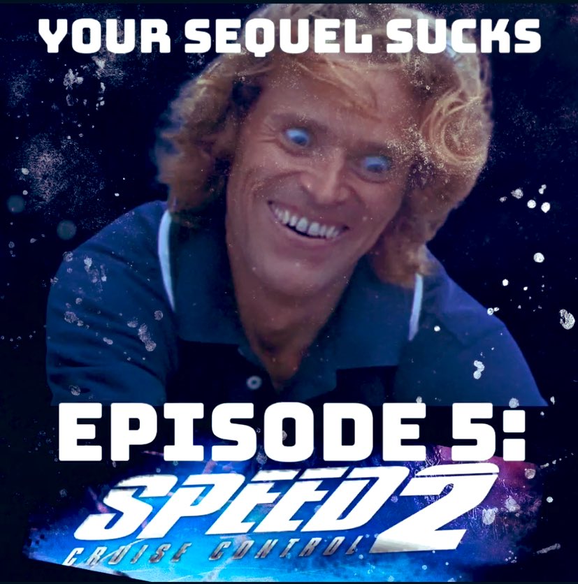 yoursequelsucks's tweet photo. This week our hosts decided to take a $160 million dollar cruise, only to end up being stuck with UB40. Join us as we break down the ship on this shitshow. #Speed2 #YourSequelSucks #UB40 https://t.co/Nobyiw1rep