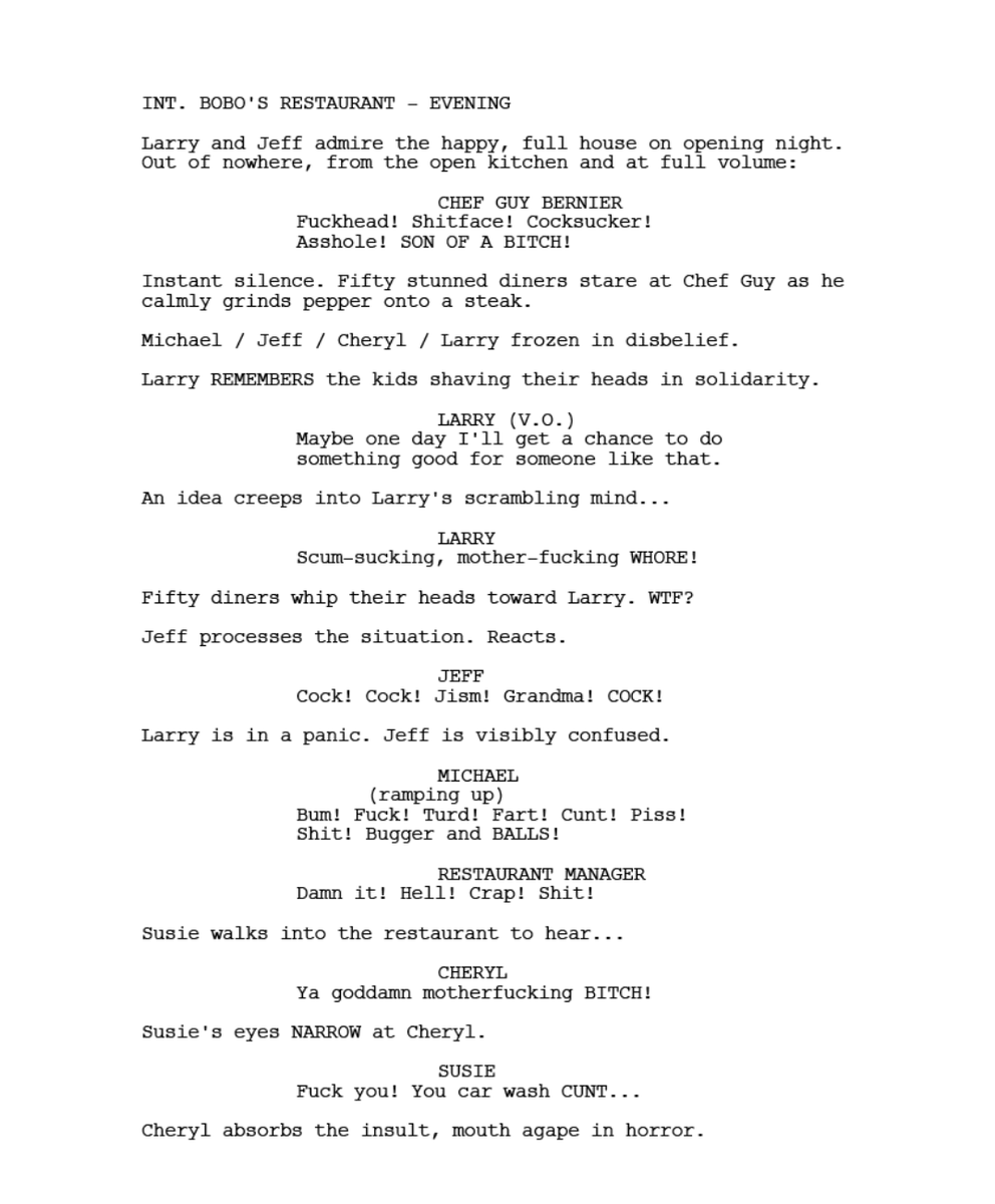 vashikoo's tweet photo. CURB YOUR ENTHUSIASM uses outlines and not traditional scripts...so I transcribed my favorite scene.
#retroscripting https://t.co/DqrwYe0F6g