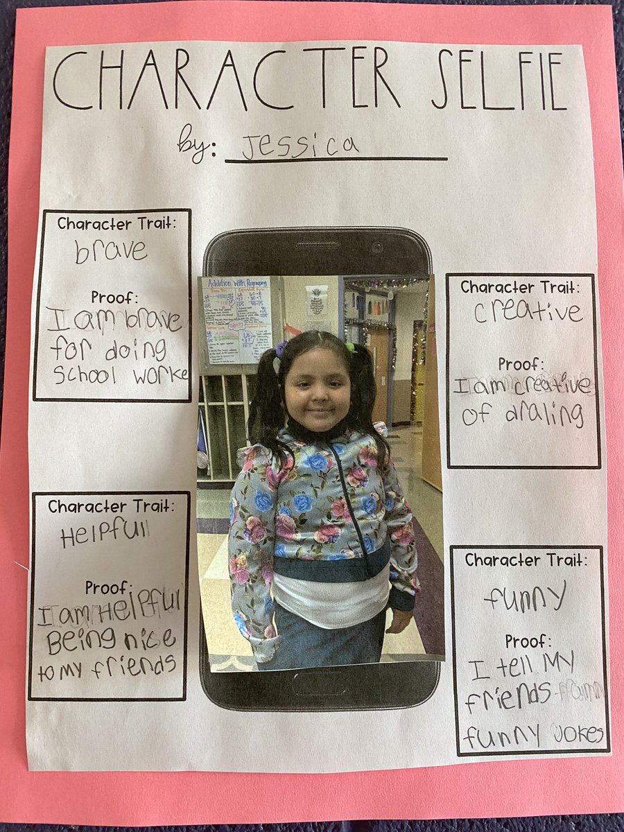 Wildwood_Tweets's tweet photo. Character Selfies! The way students see themselves is important. #WhateverItTakes @mrs_davis3 #WildwoodWins #UNITE #MiddieRising https://t.co/zTxMfXiWnU