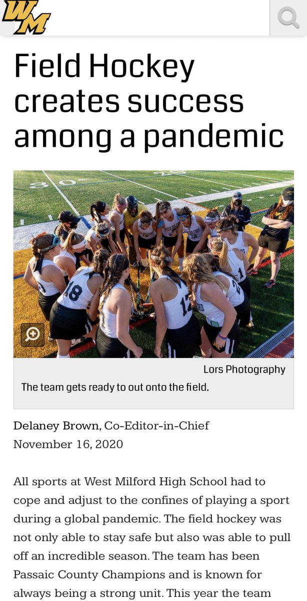 Check out our latest article about the field hockey season! Thank you @kmprovost for the interview and good luck with the rest of your season! thehighlandecho.com/2020/11/field-…