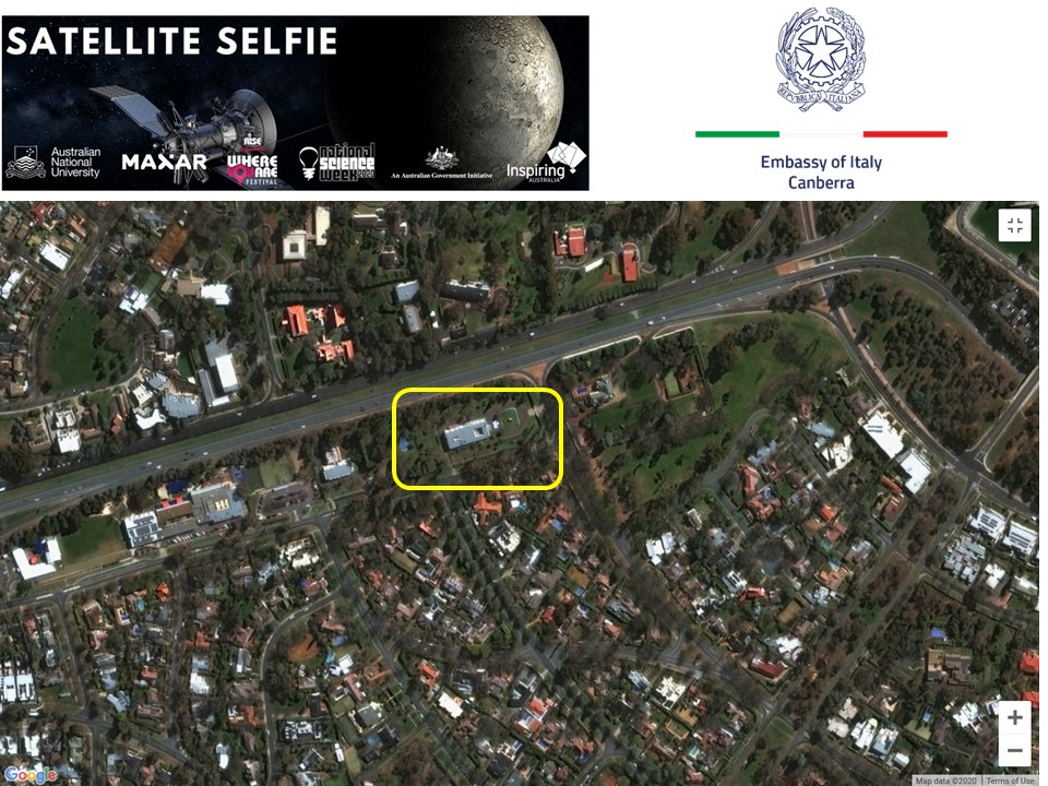 ItalyinAU's tweet photo. A Satellite Selfie is forever! 🛰📸🇮🇹️

So it is our commitment to encourage the highest possible ambition on tackling climate change and building a better world for future generations.

Image credits
📸 @Maxar 

#CBR
#scienceselfie
#scienceweek
@ItalyMFA https://t.co/vG0mq6nyWP