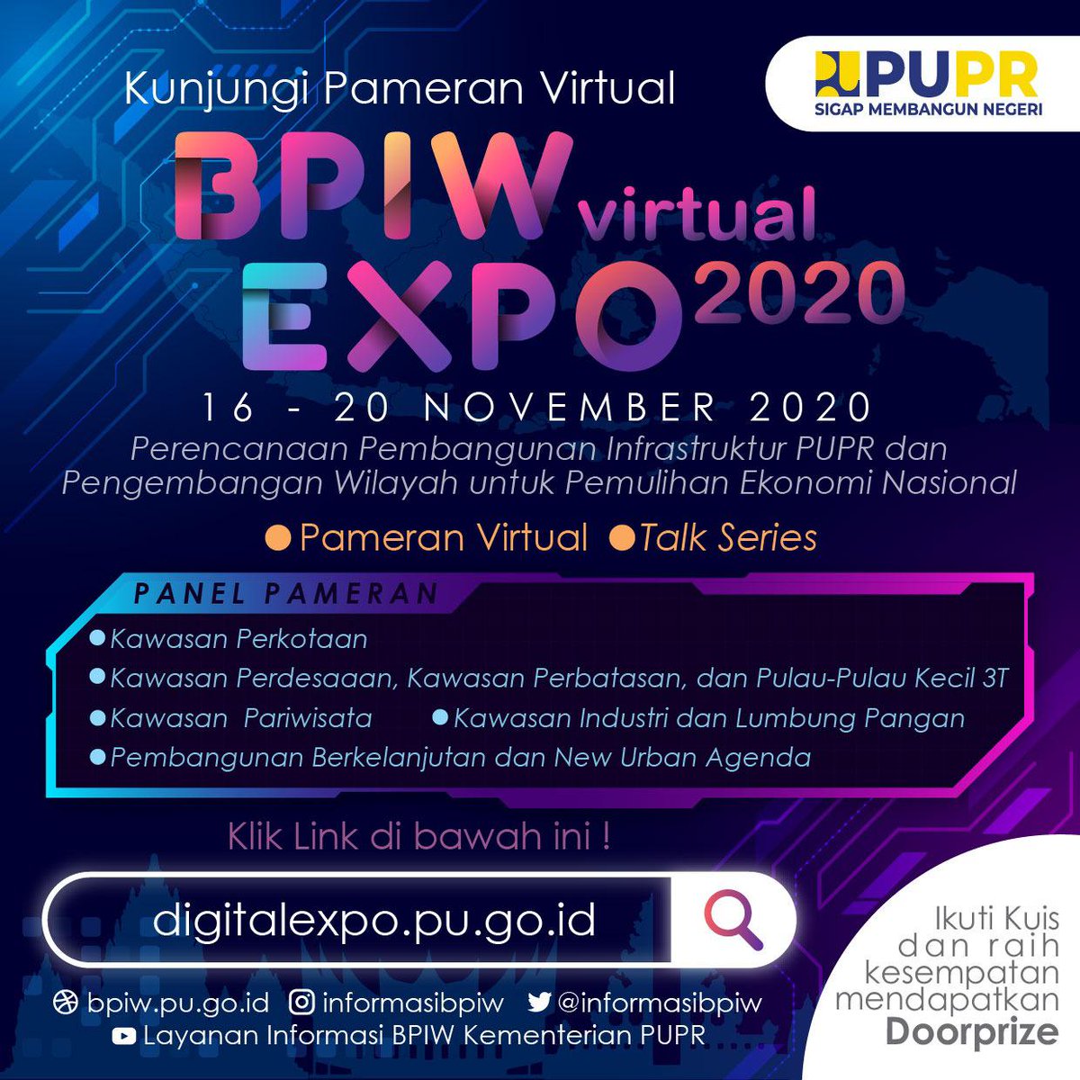 palembangtwt's tweet photo. Pasti bakalan keren banget nih pameran virtual! https://t.co/CIbxClmZgC #Bpiwvirtualexpo2020 https://t.co/JKJWVV9dBB