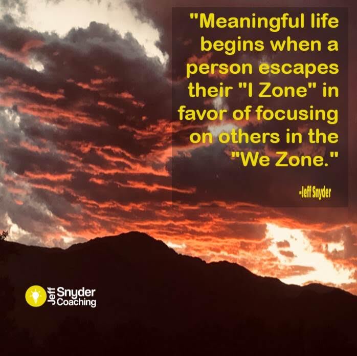 JeffSnyderCoach's tweet photo. Leadership is about WE, not I https://t.co/2h7HldPqz0