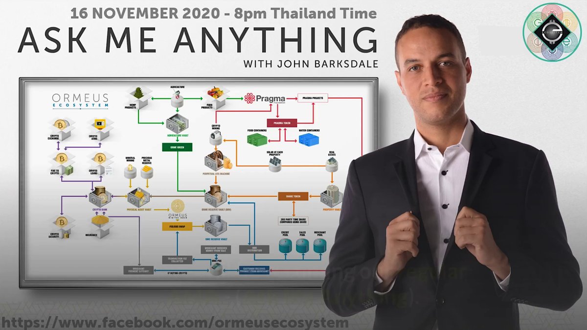 ormeusecosystem's tweet photo. โญ๏ธAMA - With John Barksdale 16th November 2020โญ๏ธ
Ormeus Ecosystem Investor/Advisor John Barksdale provides us with some exciting details and updates on the progress of the #OrmeusEcosystem and answers questions submitted by our community.
See the video: https://t.co/sZD9tZNcl9 https://t.co/4m94OwcTVC