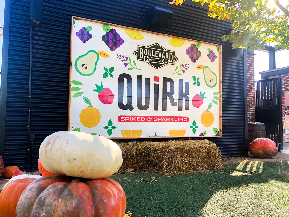 csbev's tweet photo. Get your Quirk on at @ChickenNPickle! This *quite* large sign is looking GOOD guys, and plenty of @Boulevard_Beer awesomeness to be found, cheers! #TeamCSBevInstall https://t.co/eCpVQ70ZpL