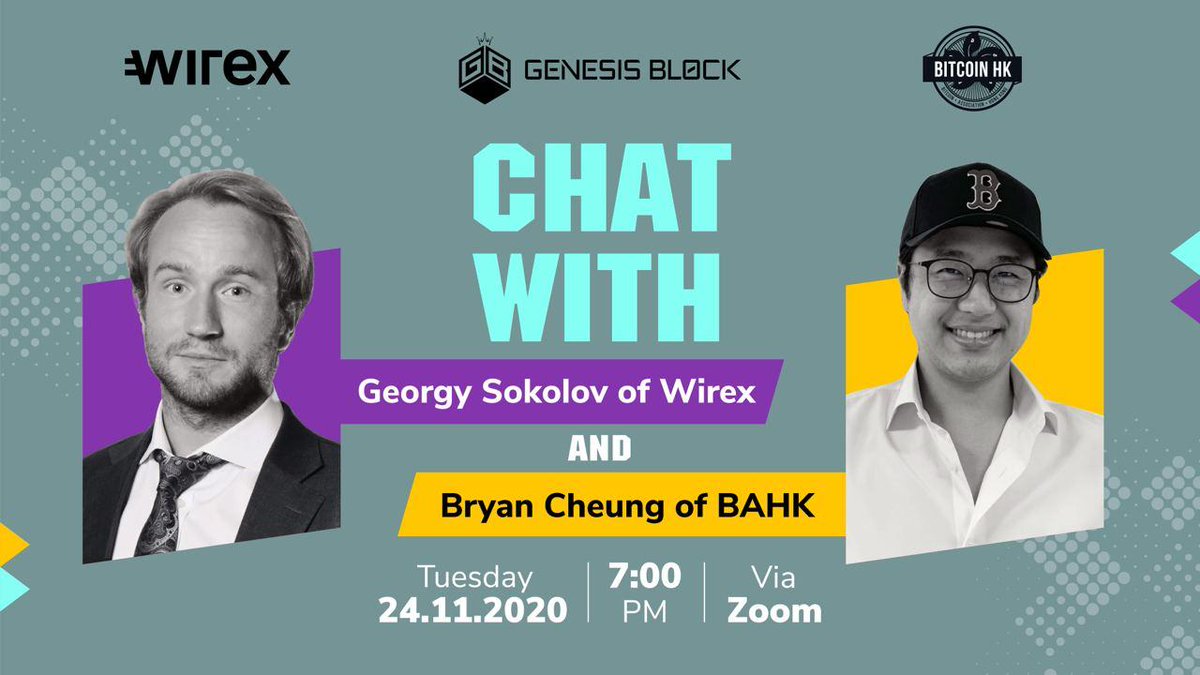 bryan_a_cheung's tweet photo. Bitcoin members meetup with Wirex's Co-Founder, Georgy Sokolov; learn Wirex's Origins, Present, Future and then join us for an open Q&amp;A

Zoom link: https://t.co/zuDaEVaxzX
 
@wirexapp @genesisblockhk @bitcoinorghk @SimonDixonTwitt #bitcoin #HongKong #fintech #Entrepreneurs https://t.co/mFVpg0KxPs