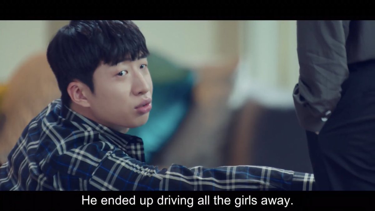 also, it's shown that the way he socializes has impacted his life; ie. not dating anyone until dalmi or people around him becoming frustrated