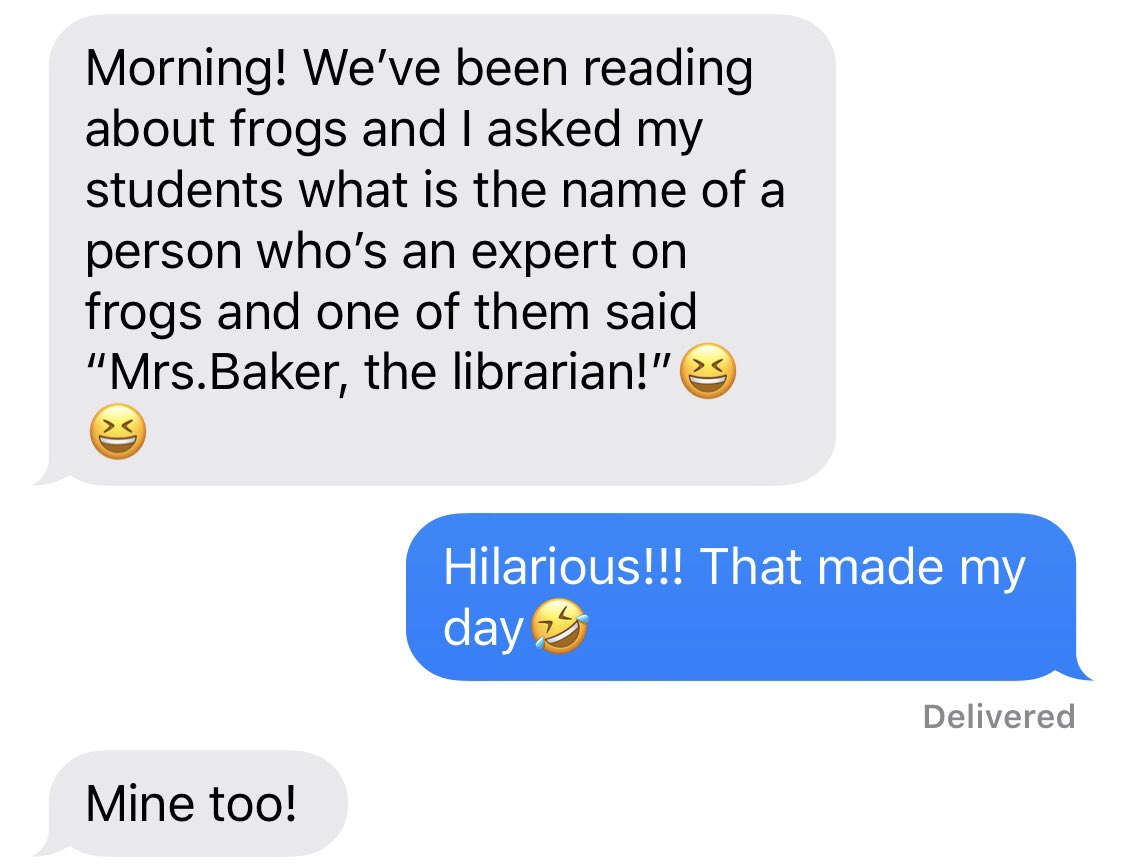 Amy_BakerLMS's tweet photo. Looks like I need to brush-up on my frog knowledge๐ #frogsvstoads #jcpslibraries #missingthosewildcats #jcpslibrarians #bestjobever @WilkersonTElem https://t.co/wma9RRQNuu