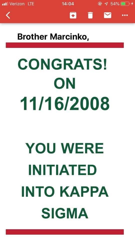 inlinehockey95's tweet photo. 12 years of @KappaSigmaHQ  !!!! it’s been amazing 12 years and looking forward to many many more. Not for day, hour, or college, but for life. Thanks so much @SteelCity_KSig for mentoring me and all my Great Lakes Brothers @mrealm @MCharnas @BDHProffer @KappaSigTierney #Aekdb https://t.co/i50U5S6R88