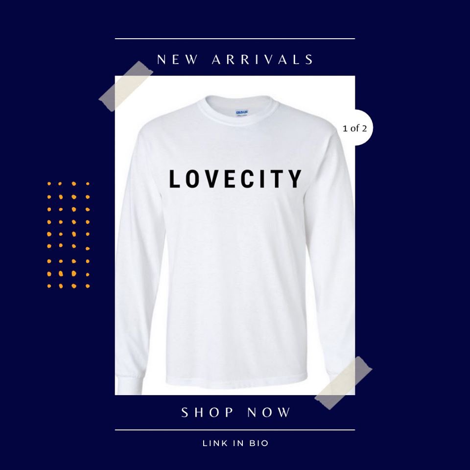 lovecityinc's tweet photo. NEW ARRIVALS!!!
Check out our limited edition Love City crew neck and long sleeve shirt. We have a very limited number on both of these items so get them before they run out! Head to our website to shop! https://t.co/SbXUMpNAkd https://t.co/iWwn7e0dBZ