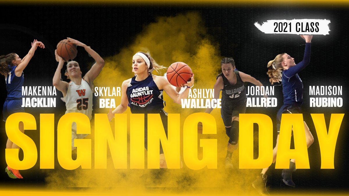 VandalsWBB's tweet photo. 5⃣ new Vandals coming 🔜

📒 https://t.co/qmOAYScj9B

#GoVandals | #SigningDay https://t.co/iXPfjTCRZF