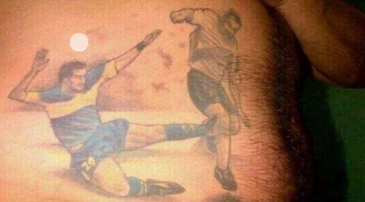 Elmillo1204's tweet photo. @acristofalo Pero para, estos q lloran son los mismos q se hacían estos tatuajes? https://t.co/YBZ4BXySKf