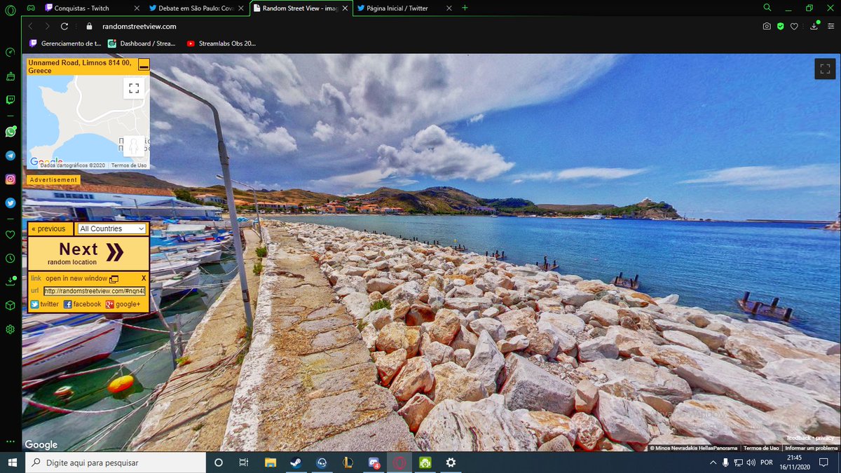 nathan_serino's tweet photo. Você recebe $5.000.000, mas é obrigado a viver 10 anos em um lugar escolhido aleatoriamente na Terra. Que lugar você recebeu?
#RandomStreetView - Unnamed Road, Limnos 814 00, Greece https://t.co/azi6r1jEga
na moral qualquer casinha ai seria nada mais nada menos que o MEU SONHO https://t.co/qDLJTdNllx