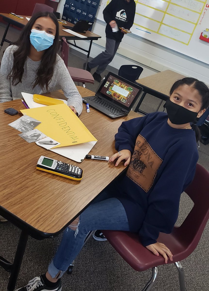 Mrs_VRod's tweet photo. Playing Clue was so fun as a review for our Unit Test! Thanks to all our suspects! #LMSRocks #LMSMath #getemmoving #engagement @LeanderTigers https://t.co/RAtgStBOZ2