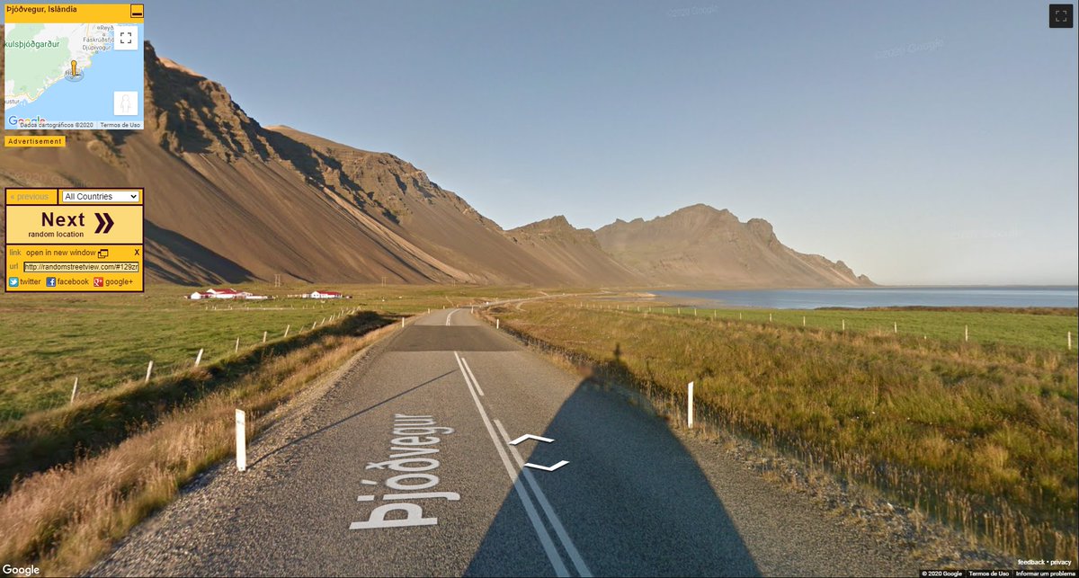 _______bt's tweet photo. Nossa mas eu ia até de graça
#RandomStreetView - Þjóðvegur, Islândia https://t.co/GBYReUCajB via @RandmStreetView https://t.co/MKJpR3Mct6