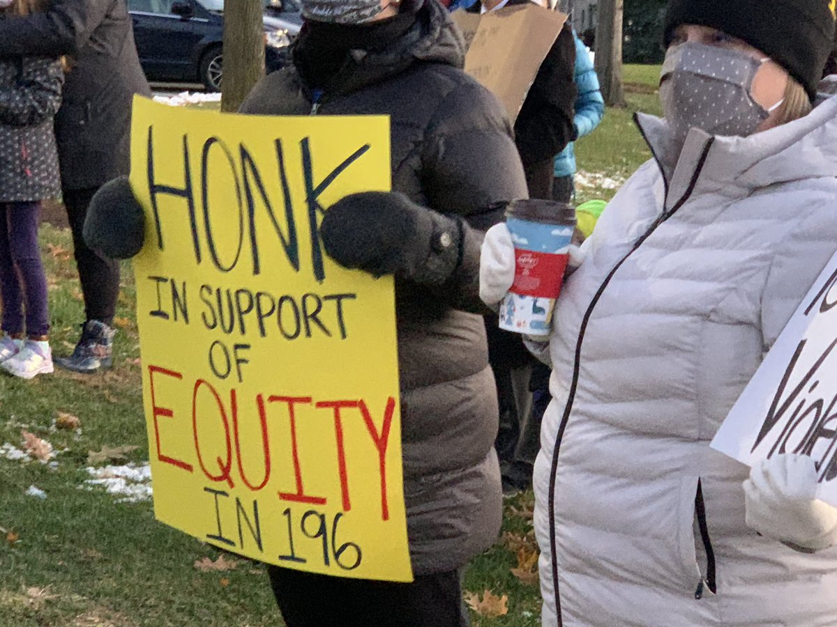 EducationMN's tweet photo. Thank you to the educators, parents and students who rallied in support of @MNTOY2020 and anti-racist education in Rosemount tonight! #edjustice #educolor #mntoy https://t.co/wJmj0CwxUt