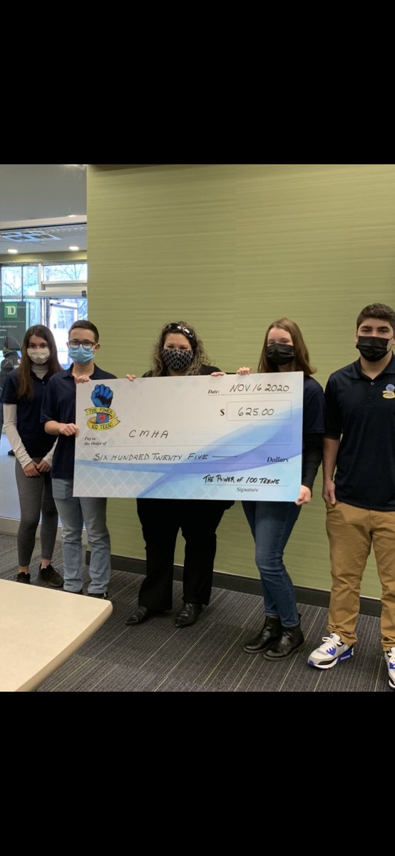 Powerof100Teen1's tweet photo. Making a difference in our community - way to go teens!! 🙌❤️
Proceeds from our last meeting in March donated to @CMHAWECB 
#changingtheworldoneteenatatime https://t.co/3C5enfhhI7