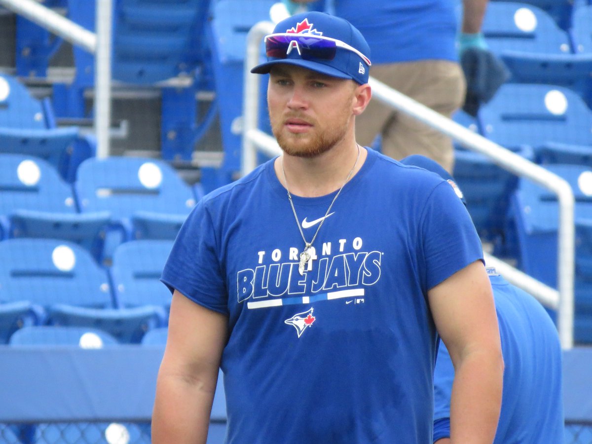 biggles14's tweet photo. Game 3 and we got to see the new Dunedin Ballpark, Brandon Drury was there working out, #ST2020 #BlueJays https://t.co/X8PBHMBymC