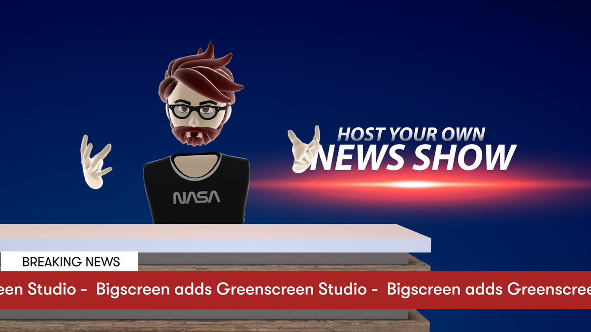 RyanBellGuide's tweet photo. Green Screen lets users to customize their virtual environment for a variety of use cases, from #ViirtualReality #podcasts, #LiveStreams, video conferencing and more.

#BigscreenVR Green Screen Room Is Perfect For #VR Podcasts, #Zoom Meetings - @VRScout https://t.co/knBvKUF15O https://t.co/DZfRlizxZL