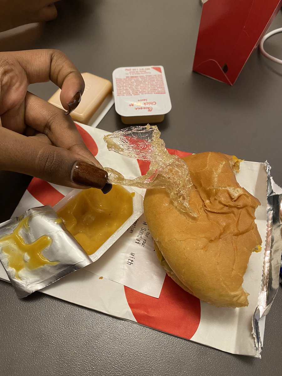 um i’m sorry <a href="/ChickfilA/">Chick-fil-A, Inc.</a> , but i asked for NO plastic in my chicken sandwich. get it right next time😤