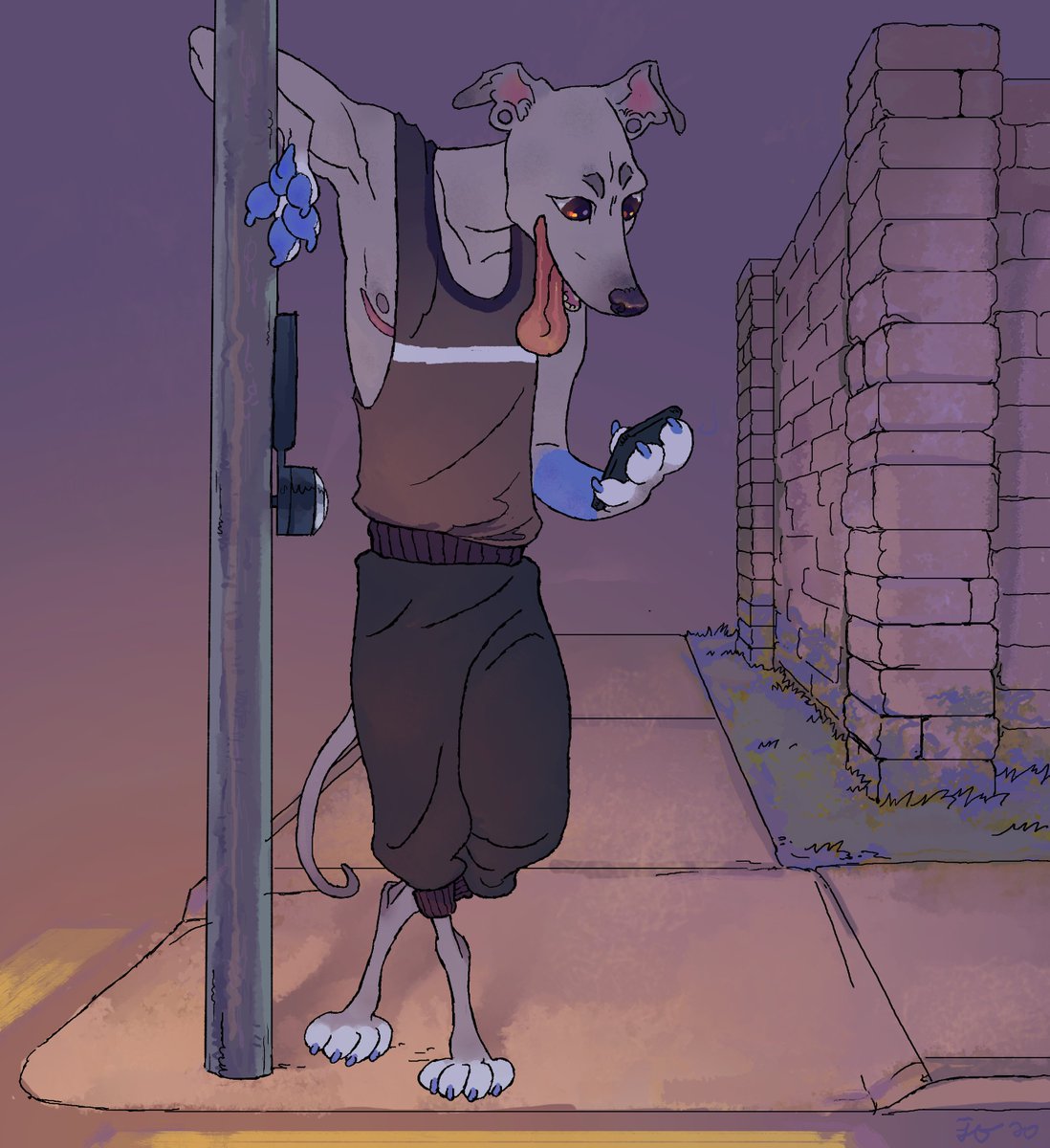 PrairieGhosted's tweet photo. commission for @ouijadanny of Grayson on a twilight jog 🏃🌆 https://t.co/OPBdEpG4hH