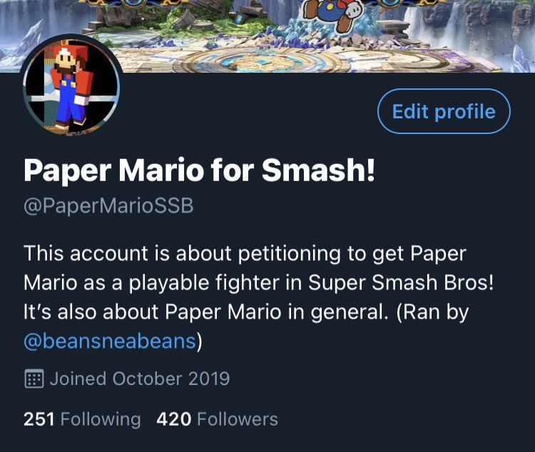 PaperMarioSSB tweet picture