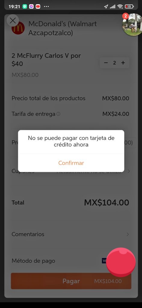 German_FTO's tweet photo. @DidifoodMX hola, buenas noches, ya es la tercera vez el día de hoy que intento pedir en la aplicación , por alguna razón no me acepta el pedido con cupones ni sin ellos, es mi primer pedido pero ya verifiqué mi tarjeta con el cargo aleatorio que hacen. https://t.co/1j5a244AIV