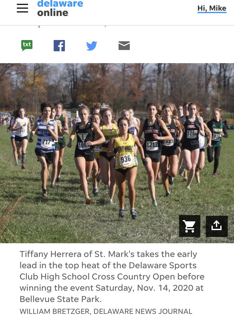Spartanrunner's tweet image. Vote for Tiffany Herrera for the Delaware Online Athlete of the Week! Tiffany won the Delaware Sports Club Invitational in 18:39! Tiffany also recently ran a school record at Bellevue, tracking a time of 18:07!

delawareonline.com/story/sports/h… @delawareonline