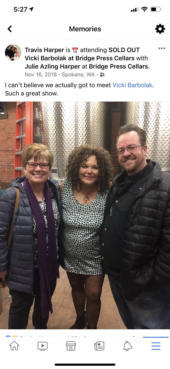 HarperTravis77's tweet photo. 2 years ago we met @VickiBarbolak in Spokane. You were hilarious. So glad you are doing what you love. https://t.co/zlTSfqLmAb
