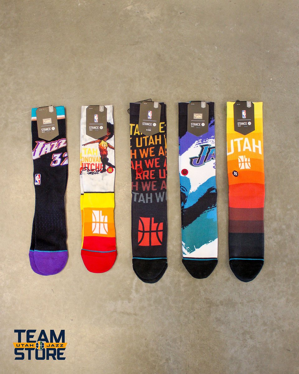utah jazz city socks